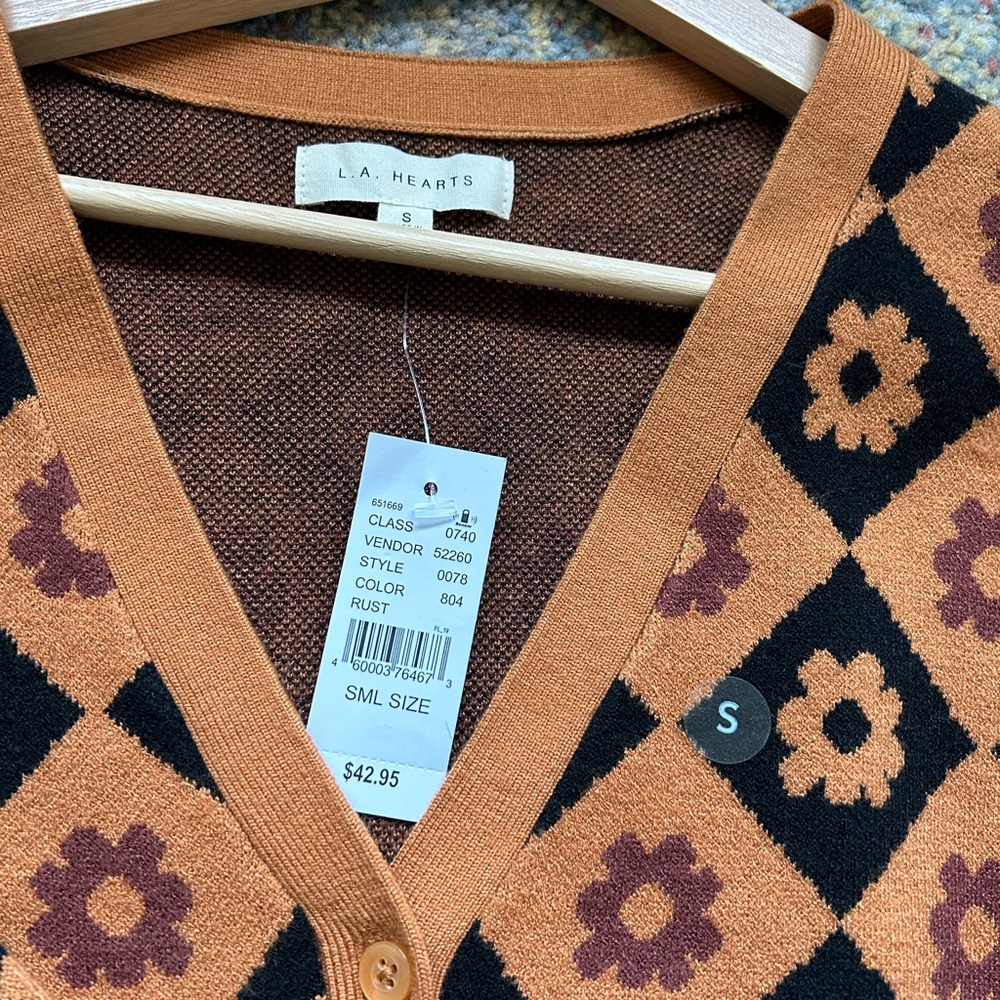 Pacsun la hearts long sleeve cabin cardigan size small NWT - Picture 6 of 8